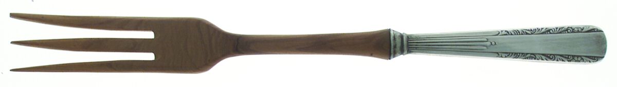 WSC18 (Sterling) Salad Serving Fork with Wooden Prongs by Webster Co-1