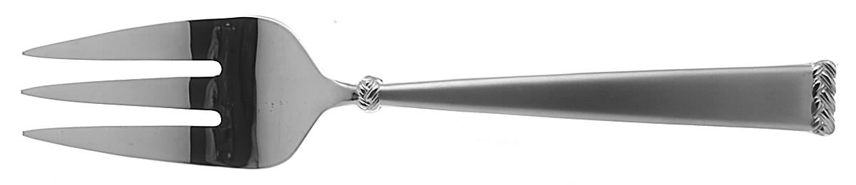 Celtic Braid-Matte Large Solid Cold Meat Serving Fork by Waterford-1