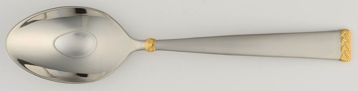 Celtic Braid Gold-Matte (STAINLESS, GOLD ACCENT) Teaspoon by Waterford-1