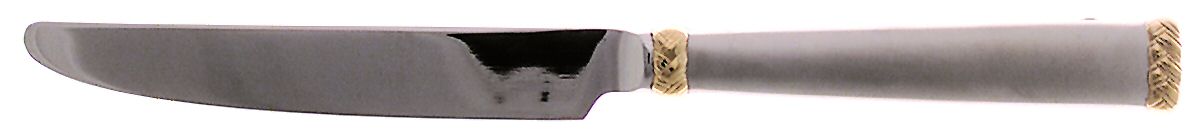 Celtic Braid Gold-Matte (STAINLESS, GOLD ACCENT) New French Hollow Knife by Waterford-1