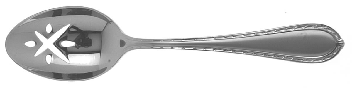Powerscourt-Matte Pierced Tablespoon (Serving Spoon) by Waterford-1