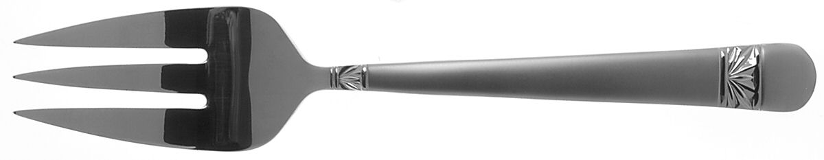 Wicklow-Matte (Stainless) Large Solid Cold Meat Serving Fork by Waterford-1