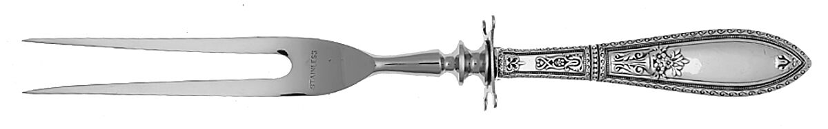 WSC19 (Sterling) Small Steak Carving Fork with Stainless Prongs by Webster Co-1