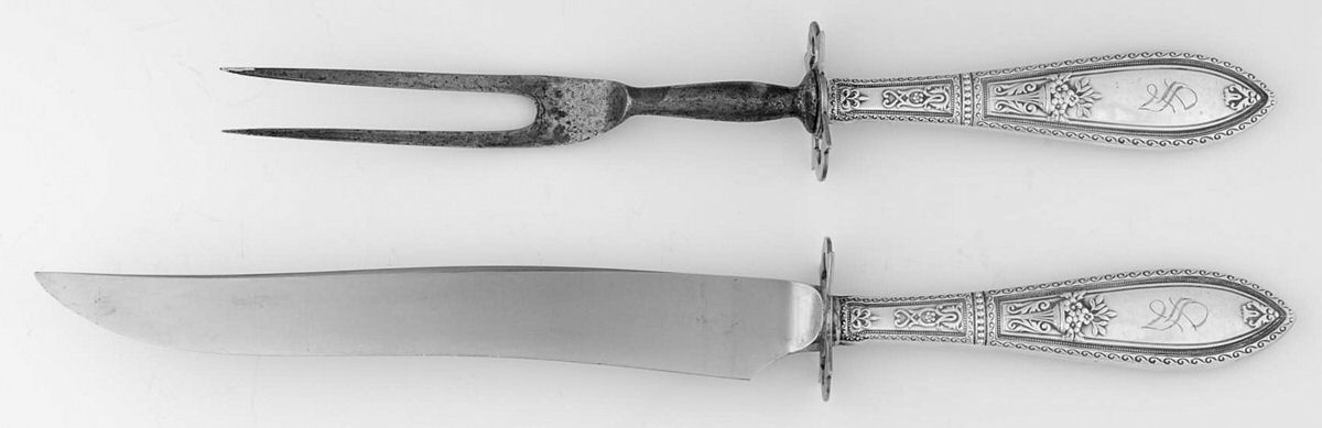 WSC19 (Sterling) Small Stainless Blade 2-Piece Steak Carving Set by Webster Co-1