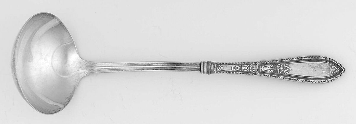 WSC19 (Sterling) Hollow Handle Gravy Ladle, Plate Bowl by Webster Co-1
