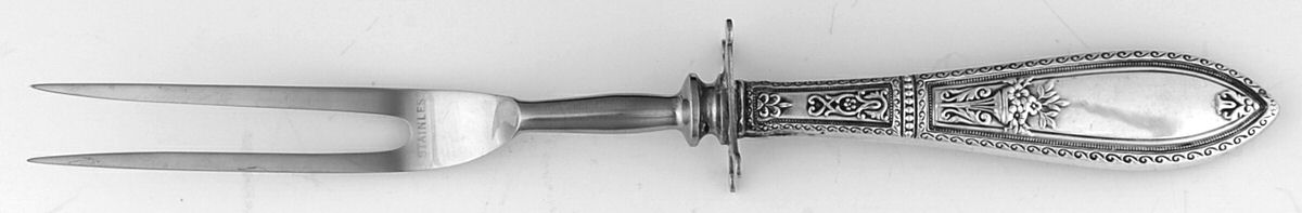 WSC19 (Sterling) Small Carving Fork W/Sterling Guard by Webster Co-1