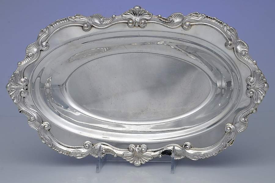 Chippendale (Silverplate, Hollowware) 12" Bread Tray by Wallace Silver-1