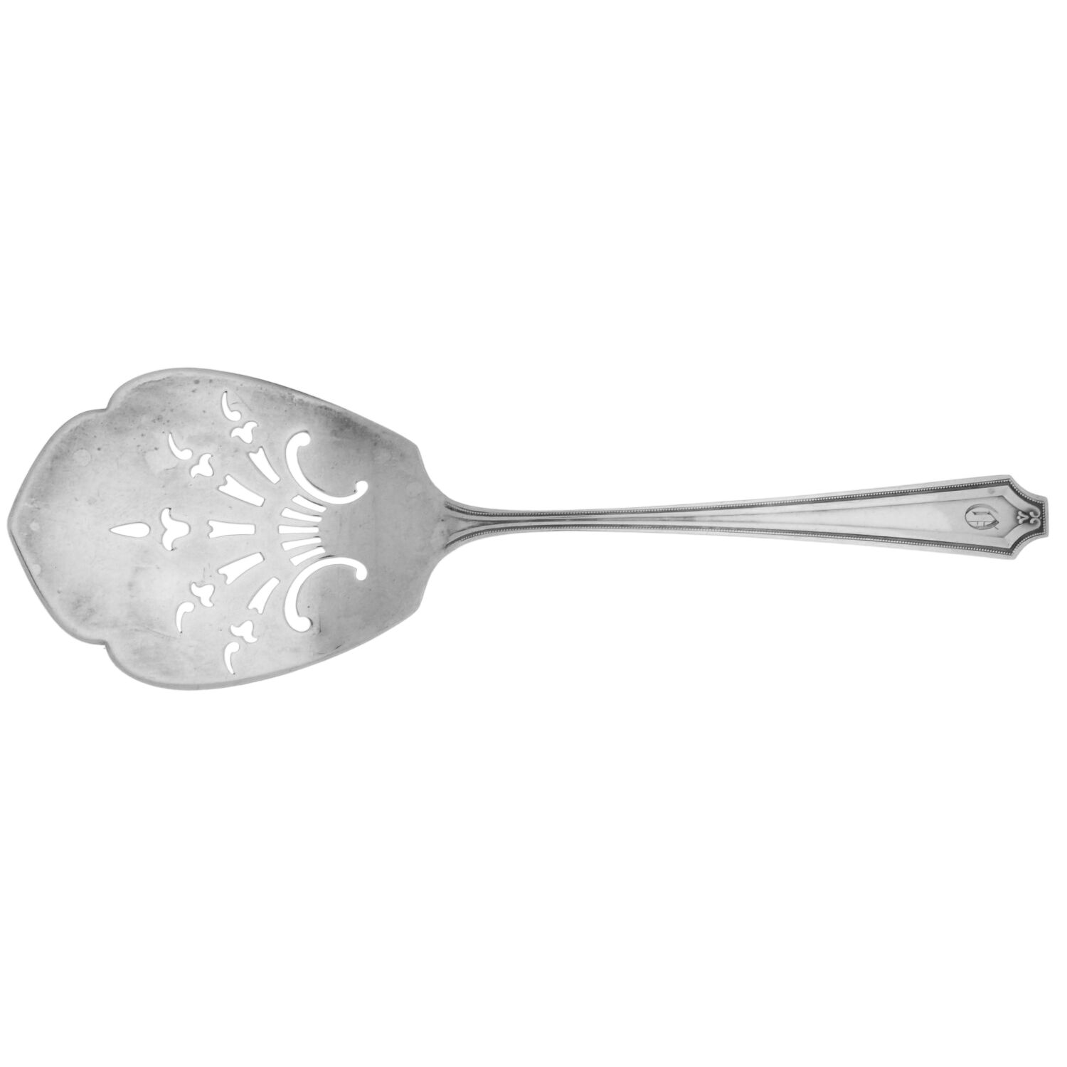 King Albert (Sterling, 1919, Monograms) Large Cucumber Server by Whiting Manf Co-1