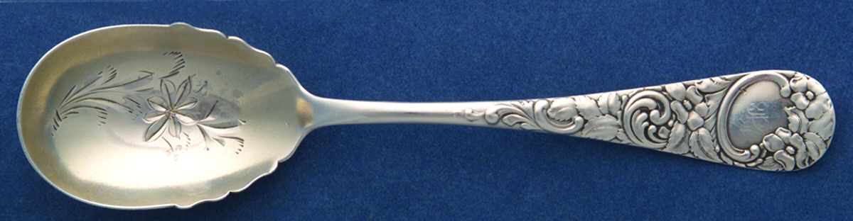 WND7 (Sterling) Bright Cut Bowl Sugar Spoon by Wendell-1