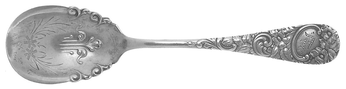 WND7 (Sterling) Bright Cut Bowl Sugar Spoon by Wendell-1