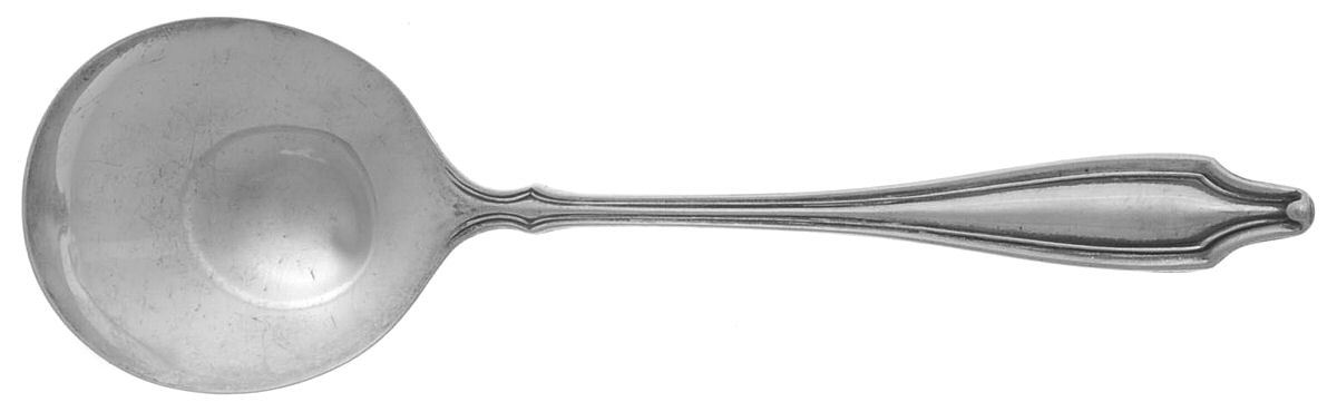 WED14 (Sterling) Round Bowl Soup Spoon (Bouillon) by Weidlich Silver-1