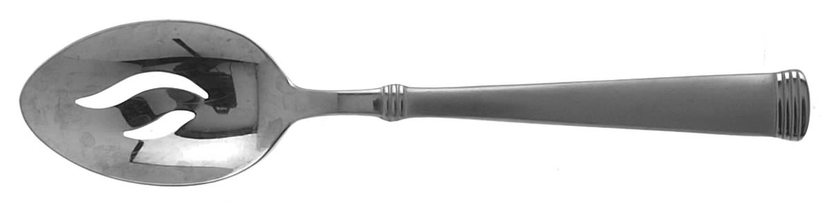 Napoli-Frost (Stainless) Pierced Tablespoon (Serving Spoon) by Wallace Silver-1
