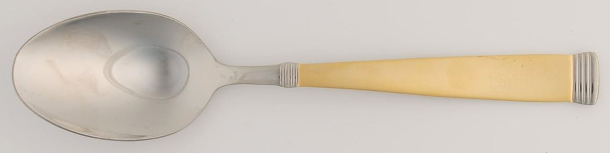 Napoli Gold (Stainless) Tablespoon (Serving Spoon) by Wallace Silver-1