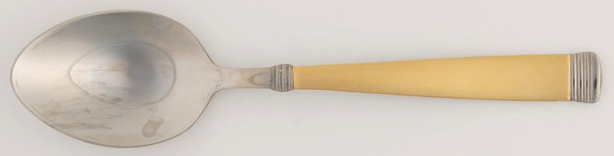 Napoli Gold (Stainless) Place/Oval Soup Spoon by Wallace Silver-1