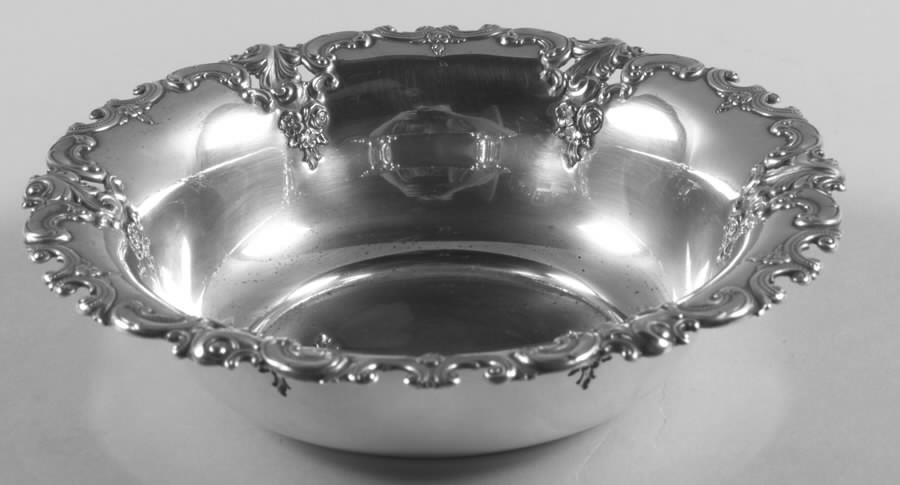 Grande Baroque (Sterling, Hollowware, 1 Hallmark) 6" Bon Bon Bowl by Wallace Silver-1