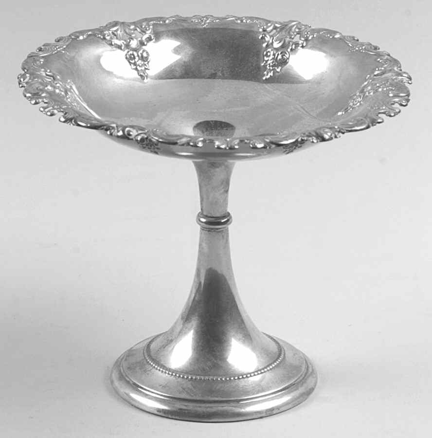 Grande Baroque (Sterling, Hollowware, 1 Hallmark) Medium Compote by Wallace Silver-1