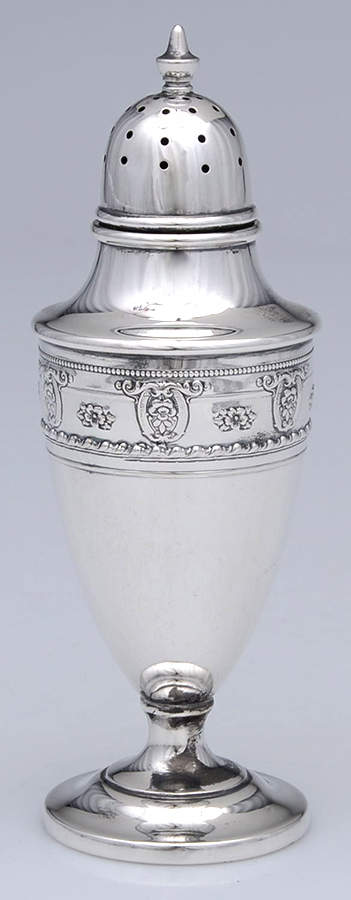 Rose Point (Sterling, Hollowware) Salt Shaker by Wallace Silver-1