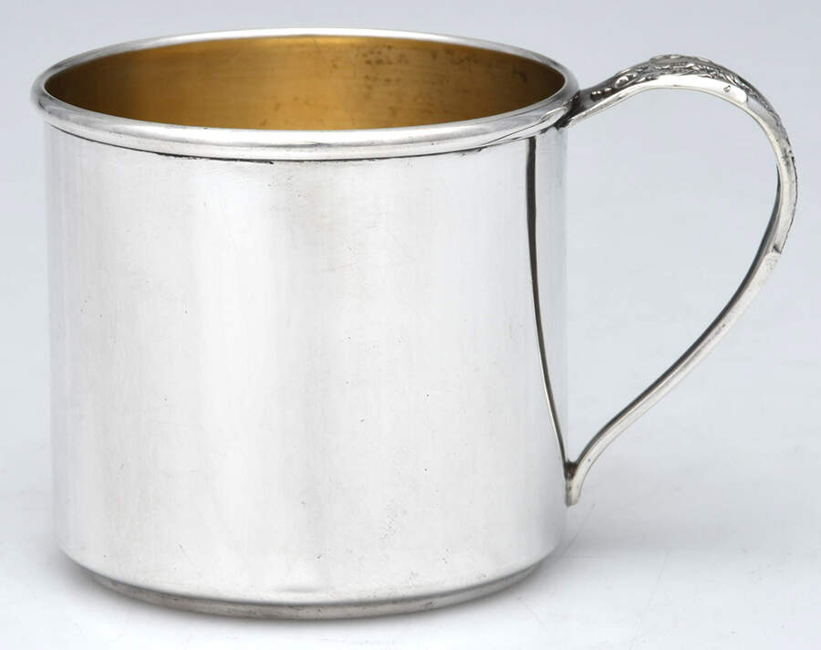 Rose Point (Sterling, Hollowware) Baby Cup by Wallace Silver-1