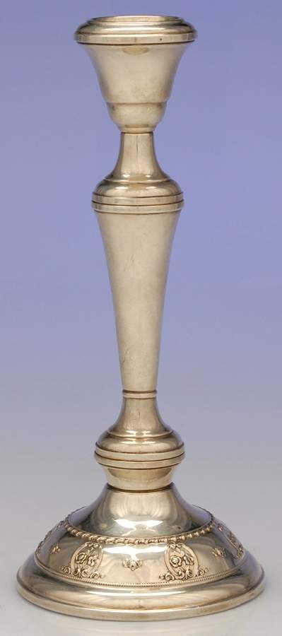 Rose Point (Sterling, Hollowware) Weighted Candlestick by Wallace Silver-1