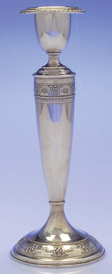 Rose Point (Sterling, Hollowware) Weighted Candlestick by Wallace Silver-1