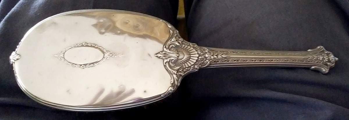 Sir Christopher (Strl, Hlwr, 4800-1, Hand Chased) Hair Brush by Wallace Silver-1