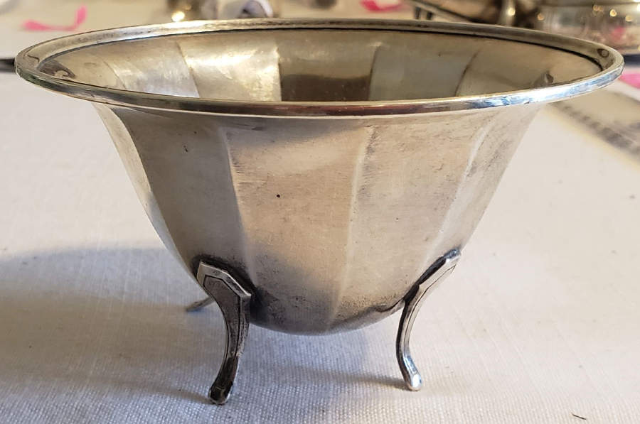 Somerset-Plain (Sterling, Hollowware) Nut Dish by Wallace Silver-1