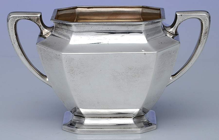 Somerset-Plain (Sterling, Hollowware) Sugar Bowl No Lid by Wallace Silver-1