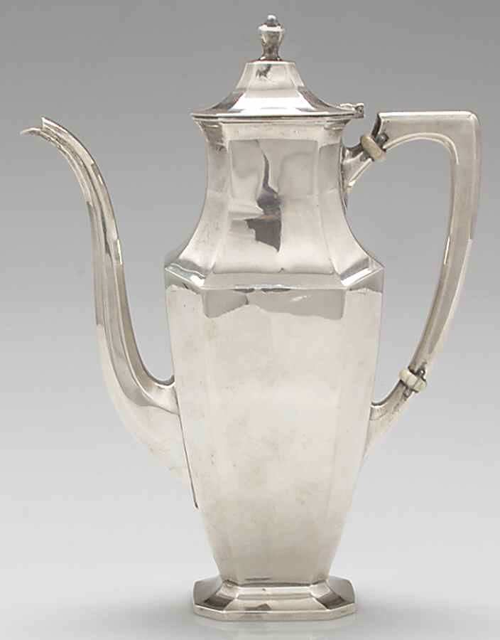 Somerset-Plain (Sterling, Hollowware) Sterling Demitasse Pot by Wallace Silver-1
