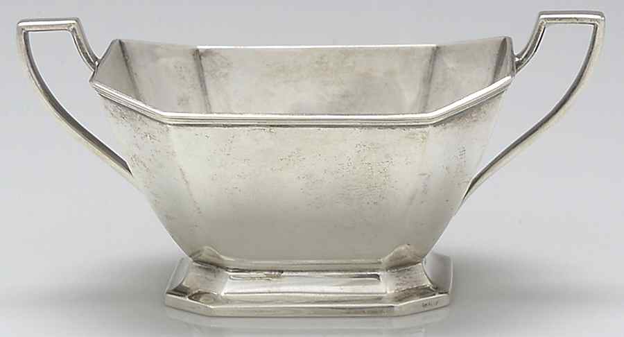 Somerset-Plain (Sterling, Hollowware) Mini Open Sugar Bowl by Wallace Silver-1