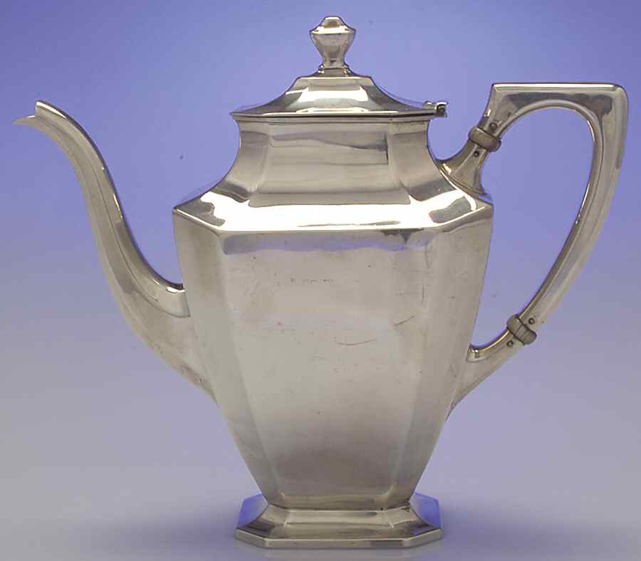 Somerset-Plain (Sterling, Hollowware) Coffee Pot by Wallace Silver-1