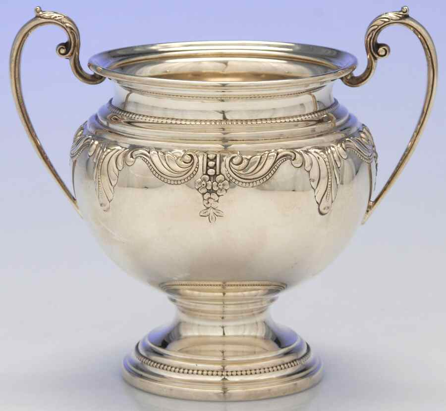 Stradivari (Sterling, Hollowware, Design on Top) Sugar Bowl No Lid by Wallace Silver-1