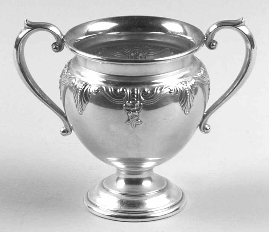 Stradivari (Sterling, Hollowware, Design on Top) Mini Open Sugar Bowl by Wallace Silver-1