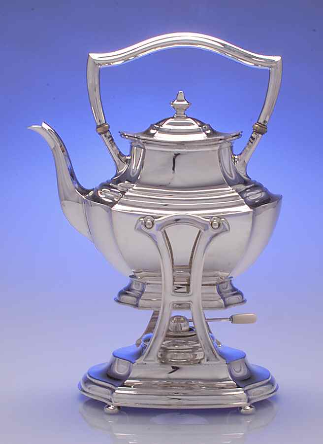 Washington (Sterling, Hollowware) Kettle, Stand & Burner by Wallace Silver-1
