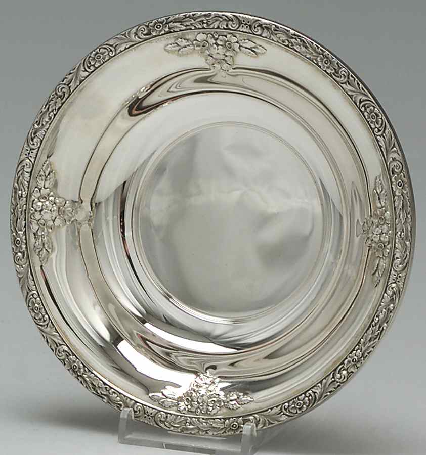 Meadow Rose (Sterling, Hollowware Only) 6" Bon Bon Bowl by Watson-1