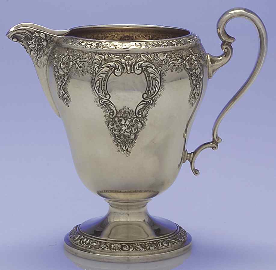 Meadow Rose (Sterling, Hollowware Only) Creamer by Watson-1