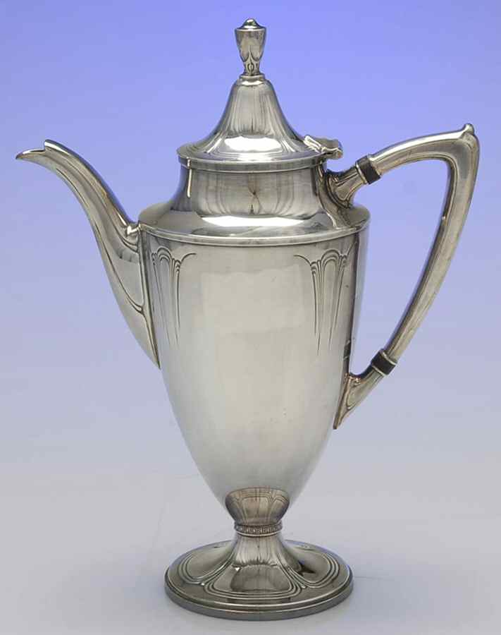 Iris (Silverplate, Hollowware) Silverplate Coffee Pot by Wallace Silver-1