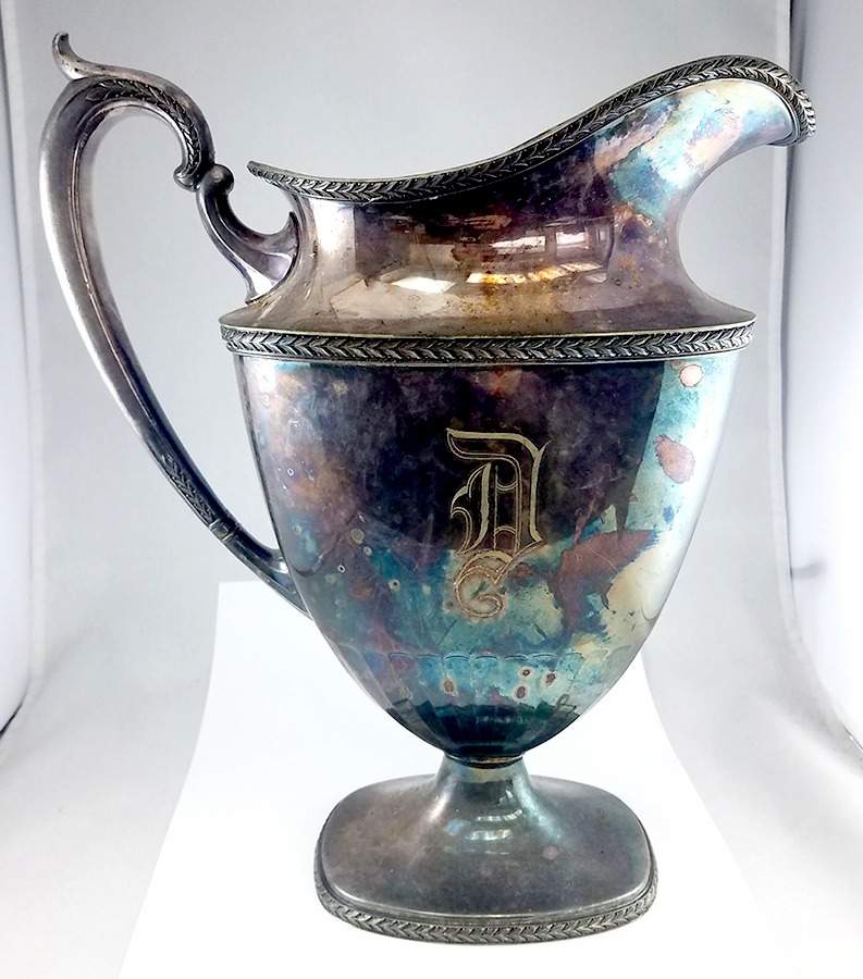 Laurel (Silverplate, Hollowware) Silverplate Water Pitcher by Wallace Silver-1