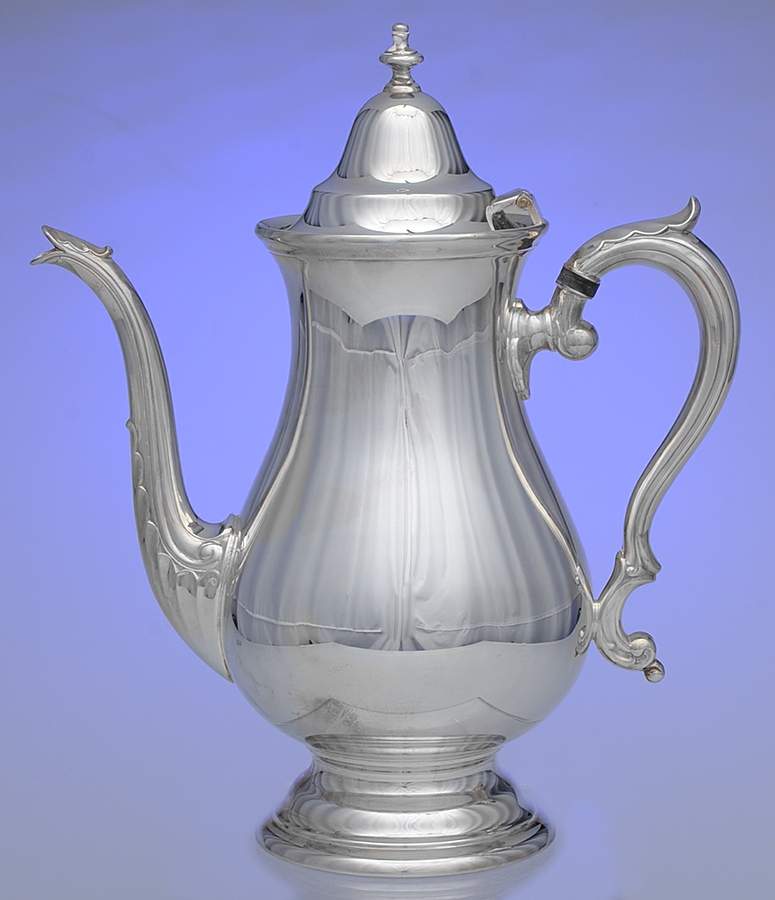 Old Guilford (Silverplate, Hollowware) Silverplate Coffee Pot by Wallace Silver-1