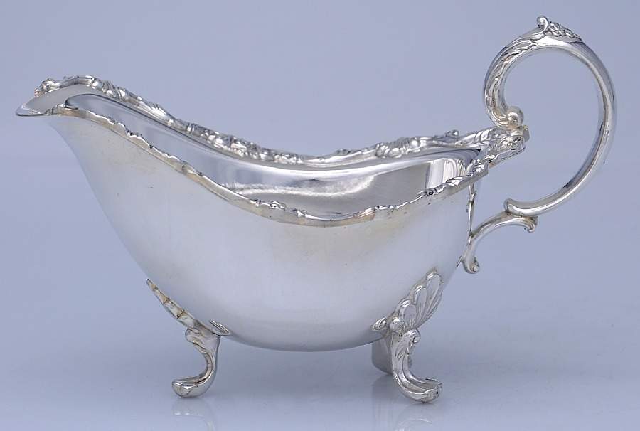 Royal Rose (Silverplate, Hollowware) Plated Gravy Boat No Underplate by Wallace Silver-1