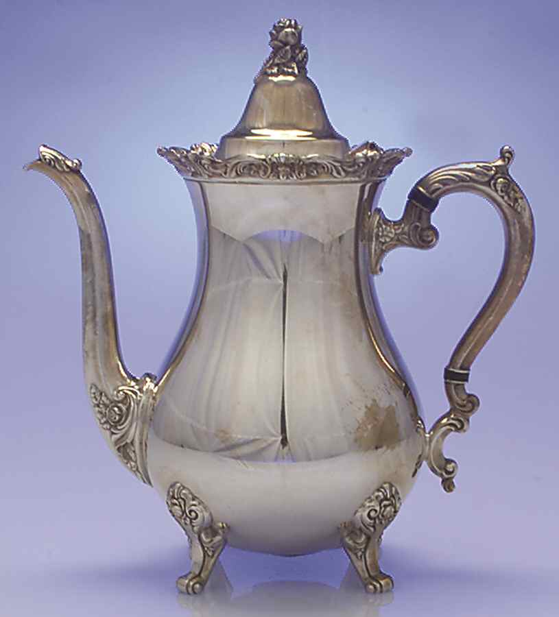 Royal Rose (Silverplate, Hollowware) Silverplate Coffee Pot by Wallace Silver-1
