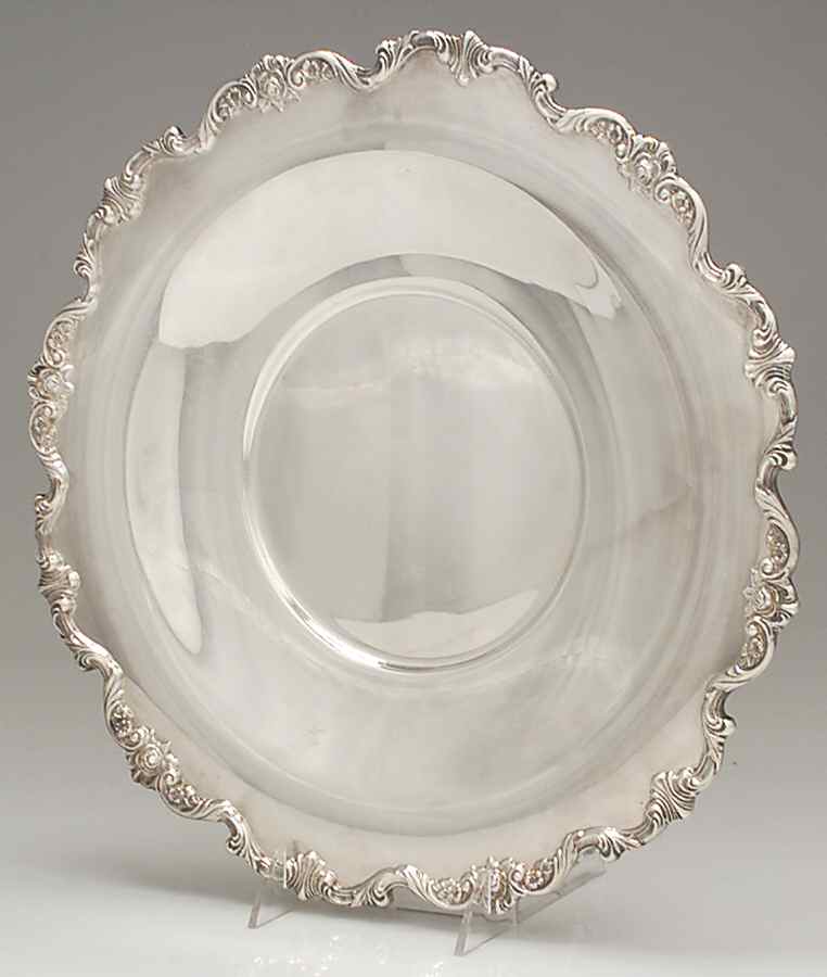 Royal Rose (Silverplate, Hollowware) Silverplate Luncheon Plate by Wallace Silver-1