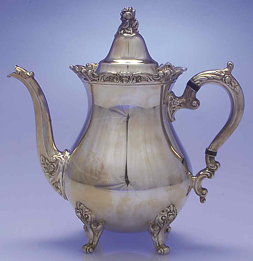Royal Rose (Silverplate, Hollowware) Teapot by Wallace Silver-1