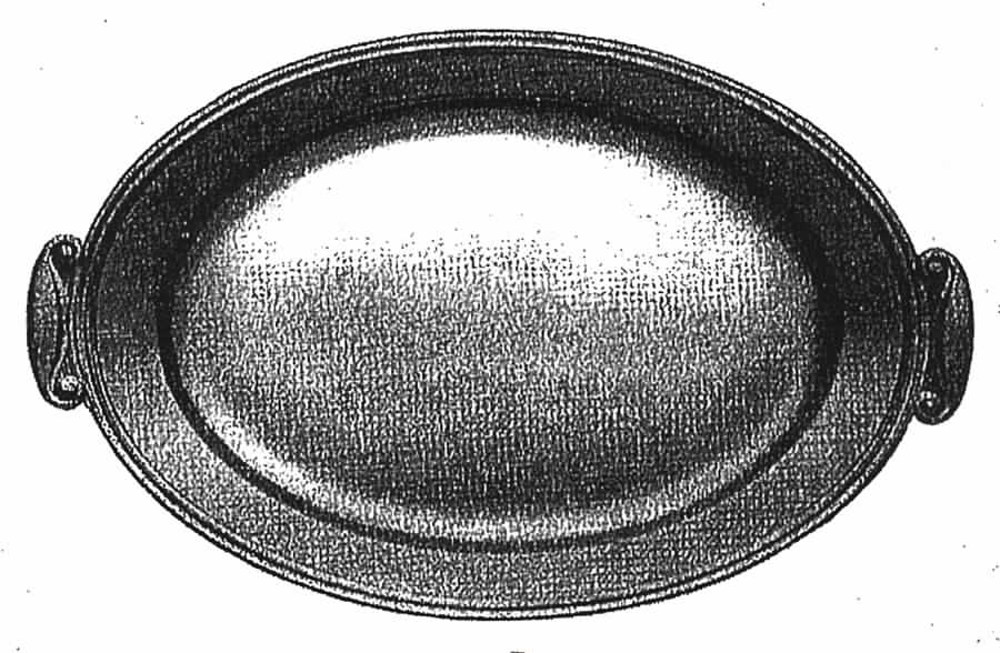 Vogue II (Silverplate, Hollowware) Small Plated Meat Platter No Well by Wallace Silver-1