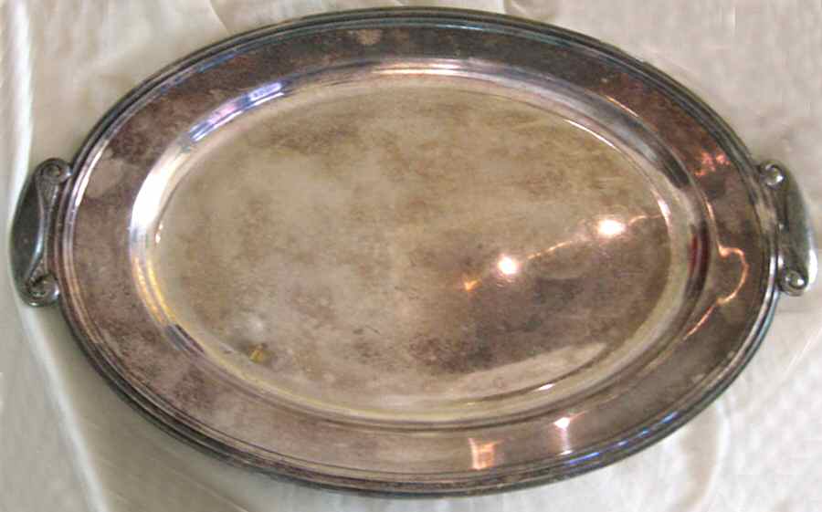 Vogue II (Silverplate, Hollowware) 15" Oval Serving Platter by Wallace Silver-1
