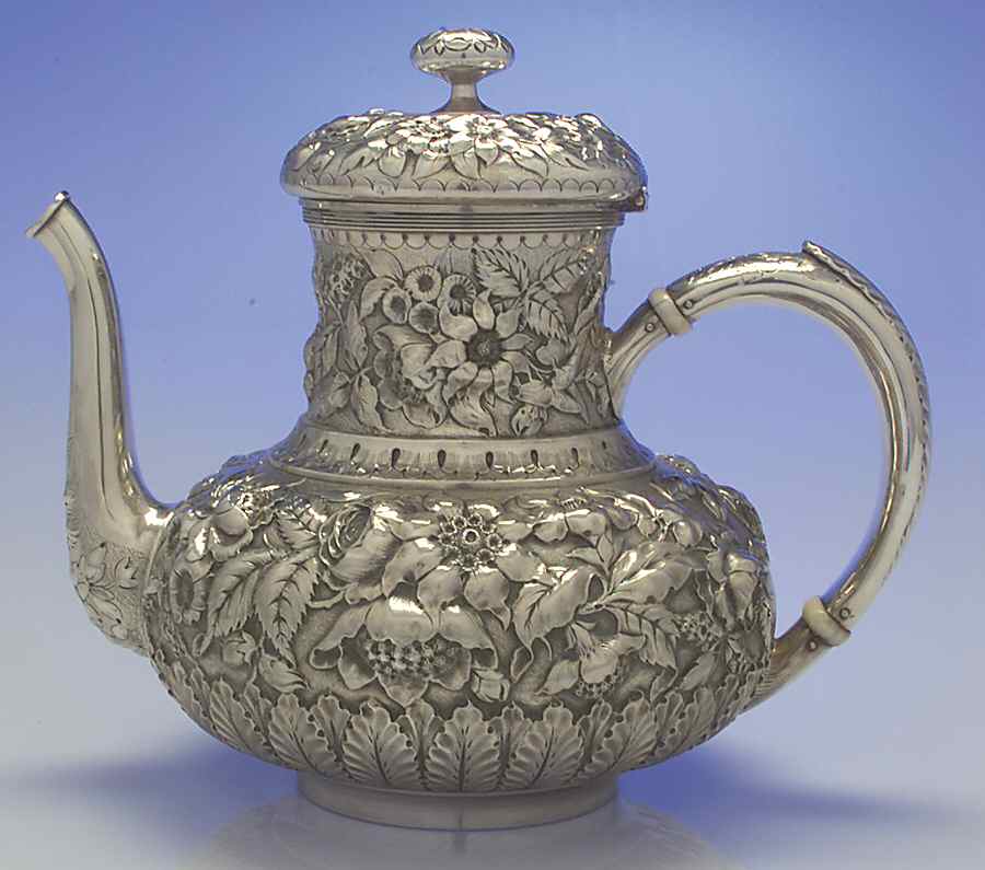 412D (Sterling, Hollowware) Coffee Pot by Whiting Manf Co-1
