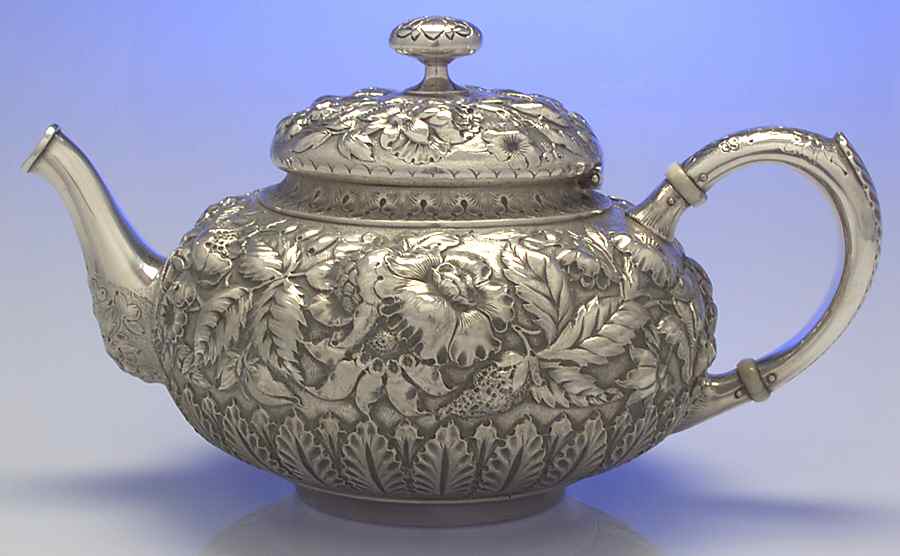 412D (Sterling, Hollowware) Teapot by Whiting Manf Co-1