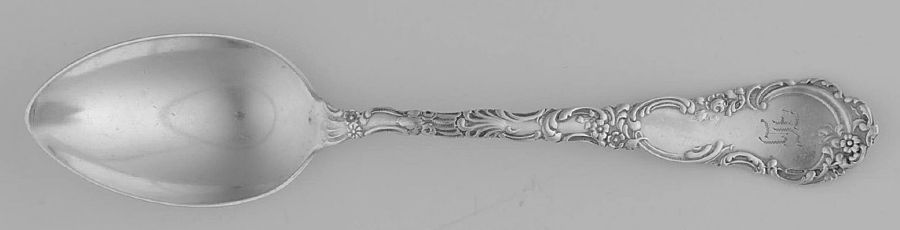 WND8 (Sterling) Monogram Five O'Clock Teaspoon by Wendell-1