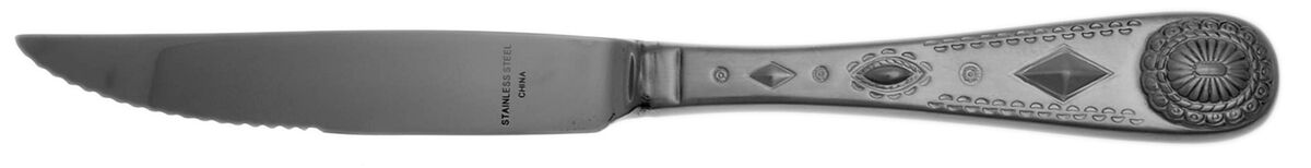 Taos (Stainless) Steak Knife Individual Hollow, Serrate HC by Wallace Silver-1