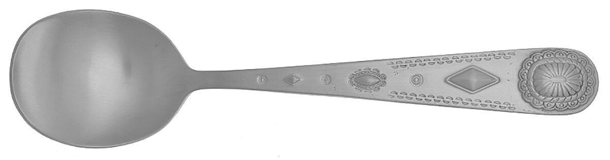 Taos (Stainless) Round Bowl Soup Spoon (Cream Soup) HC by Wallace Silver-1
