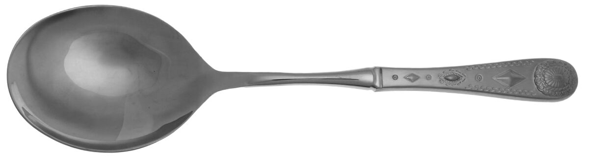 Taos (Stainless) Casserole Spoon with Smooth Stainless Bowl HC by Wallace Silver-1